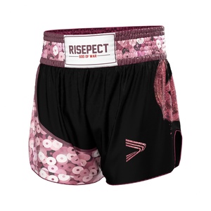 Shorts de Muay Thai unisexes élégants, durables et respirants, coupe incurvée sur le côté, pour la boxe thaï et l'entraînement MMA - Product Image 1