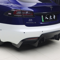 Für Tesla Model S LED-Rückleuchten Model S 2012-2023 Rücklampe Rote Linse 12V 6000K Plug-and-Play Auto-Rücklicht