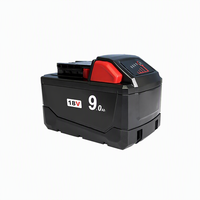 Batterie lithium-ion ultra haute capacité 18V 15 cellules 9,0Ah pour outils électriques sans fil à fonctionnement continu