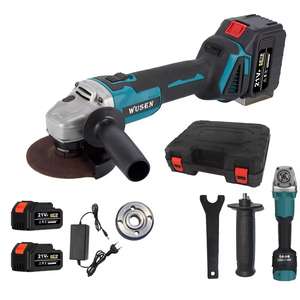 <span class=keywords><strong>Meuleuse</strong></span> d'angle sans fil au lithium sans balais de qualité industrielle avec interrupteur coulissant Batterie 4.0Ah pour la coupe et le polissage - Product Image 1