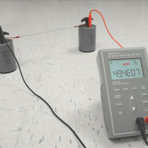 Prostat PRS-812B Resistance Meter 500 V Portable Digital With Test Leads And Power <b>Adapter</b> For Electrical Measurement - Product Image 3