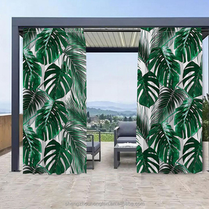 <span class=keywords><strong>Tende</strong></span> Semi-Oscuranti con Motivo Foglie Tropicali, <span class=keywords><strong>Tende</strong></span> Termoisolanti con Foglie di Palma Monstera Verdi, Drappeggi <span class=keywords><strong>per</strong></span> Finestre con Piante Botaniche - Product Image 6