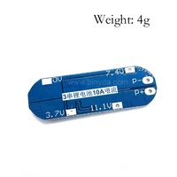 BMS 3S 10A 11.1V 12V 12.6V Module de carte de Protection de chargeur de batterie au Lithium pour 18650 Li-ion Lipo batterie 3.7V BMS