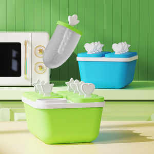 Ice Cream <b>Molds</b> With Lids 50ml Quick Freezing Easy Demolding For Home DIY Ice Cream Popsicle Trays Family Use - Product Image 1
