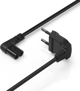Rallonges coudées à 90 degrés de jauge européenne à 2 cœurs personnalisées avec imprimante audio de cordon d'alimentation d'interface à huit queues C7 - Product Image 3