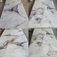 Panneau mural en PVC marbré durable pour l'intérieur, panneau mural en WPC, panneau mural en SPC imperméable, panneau mural en ardoise carbone, panneau mural en fibre de bambou