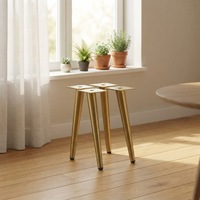 Pieds coniques en fer pour chaise LC, cadre de meuble, pieds de chaise de salle à manger, lit, 100mm-720mm, tube conique oblique en métal, robuste et très résistant