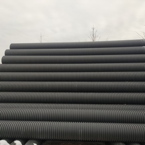 Трубы из гофрированного полиэтилена с двойными стенками для муниципальной канализационной системы SN4 SN8 SN16 пластиковые водопропускные трубы 18 дюймов - Product Image 4