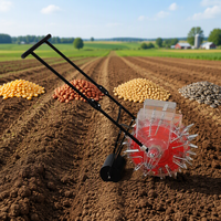 Semoir manuel BOTA à 2 rangs pour maïs avec garantie d'un an, facile à utiliser, semoir multi-cultures pour légumes, haricots, maïs