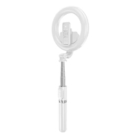 Q07 réglable Mini 6 pouces LED Flash anneau lumière trépied support téléphone à distance brevet Selfie bâton avec fonction de pliage