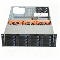 Boîtier de serveur rackable 3U 3316 ATX à échange à chaud 16 baies pour le stockage de données (en stock)