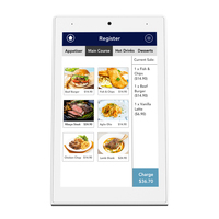 Tablet PC de escritorio POS tipo L de 10,1 pulgadas para restaurante Tableta de mesa de pedidos verticales