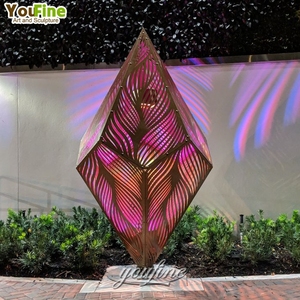 Chiếu sáng nghệ thuật Công Viên công cộng đêm cảnh quan ánh sáng 3D thép không gỉ điêu khắc - Product Image 6