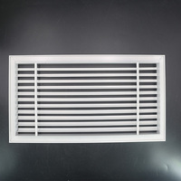 Grille de ventilation industrielle linéaire en aluminium thermolaqué pour plafond et mur, idéale pour salon et circulation d'air centralisée