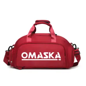 Benutzer definiertes Logo Unisex Große Kapazität Wasserdicht Sport Fitness Duffle Rucksack Weekend Gym Travel Duffel Bag Mit Schuh fach