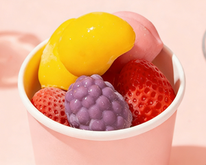 Gelato 3D alla Frutta (Pesca e Fragola) all'Ingrosso - Il Gelato alla Pesca Più Delizioso e Famoso - Mini Gelato Virale - Product Image 5