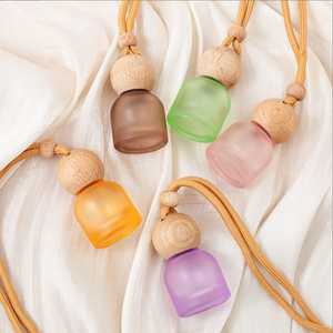 Direct Factory Sale Car Aromatherapy Hanging Glass <b>Bottles</b> for Perfume Coffee purple Orange <b>pink</b> clear - Product Image 6