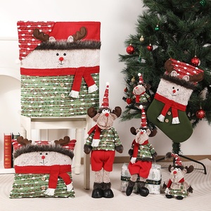 Nouveaux jouets de Noël pour enfants, peluches en forme d'élans, décorations pour arbre de Noël, cadeaux de Noël - Product Image 1