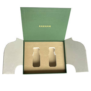 Caja de Regalo de Perfume de Lujo ROGOOD <span class=keywords><strong>con</strong></span> Doble Puerta, Cierre Magnético y Detalles en Dorado, Personalizable <span class=keywords><strong>con</strong></span> Inserto de Terciopelo EVA P2149 - Product Image 6