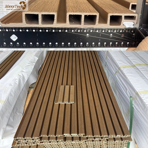 Bảng điều khiển tường chống cháy siding bên ngoài tấm ốp gỗ trang trí PVC Trần Bảng điều khiển trang trí WPC tường Bảng điều khiển - Product Image 2