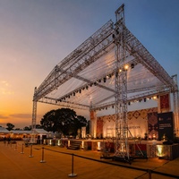 Structure de support en treillis en alliage d'aluminium, stable et modulaire, capacité de charge de 200 kg, certifiée CE TUV, 290x290mm, pour éclairage de scène