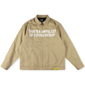 Sweat à capuche zippé pour <span class=keywords><strong>homme</strong></span> de qualité supérieure, 100 % coton, épais, style <span class=keywords><strong>streetwear</strong></span>, <span class=keywords><strong>marque</strong></span> THAT'S a AWFUL LOT of COUGH SYRUP - Product Image 2