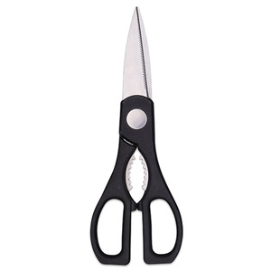 <b>Kitchen</b> <b>Scissor</b> Stainless Steel Black Straight Head Home Use For Food Cutting - Product Image 4