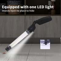 Lámpara Antimosquitos Portátil con Luz LED, Atrapa Insectos con Súper Succión, Trampa para Moscas, Tubo de Extensión al Vacío para Mosquitos y Pulgas, para Exteriores