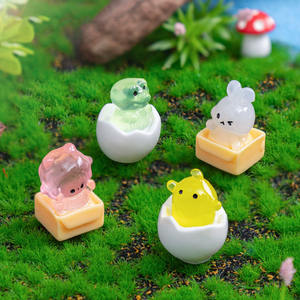 Terrarium Lichtgevende Kleine Dieren Haaraccessoires Hars Bedels Ambachten Fee Tuin Diy Accessoire Miniaturen Sleutelhanger Decoratie - Product Image 3