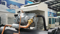 Refroidisseur à vis à eau usagée 329 kW pour système CVC commercial, unité de climatisation centrale industrielle