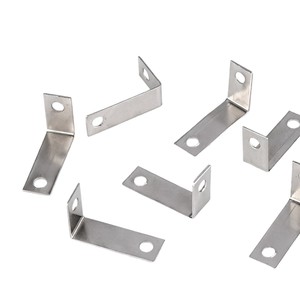 <b>Silver</b> L-Shaped Corner <b>Bracket</b> 26.5mm X 8.7mm X 16.6mm Aluminum Alloy For Picture Frame Wardrobe Connection - Product Image 5