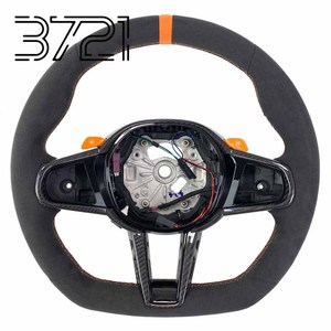 Volant en fibre de carbone pour BMW G20 G30 F30 F10 M Sport avec boutons M1 M2, volants de course en cuir personnalisés 2012-2025 - Product Image 1