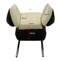 HWHongRV Cadre d'appuie-tête réglable pour siège Alphard MPV, avec noyau en mousse haute densité et tiges de 12 mm