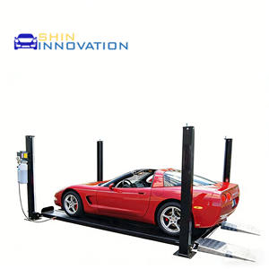 Elevador de Vehículos de 8000 lb, Equipo de Elevación Hidráulico para Estacionamiento, Sistema de Elevación para Autos de 4 Postes - Product Image 4