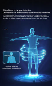 Poltrona da massaggio per soggiorno a gravità Zero di lusso di fascia alta moderna ROHS caratteristica in vita materiale collo massaggio sedia più venduto - Product Image 3