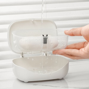 Porte-savon en plastique portable, nouveau, pour salle de bain et cuisine, boîte à savon pratique pour le rangement - Product Image 4