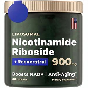 Capsules de nicotinamide riboside et de resvératrol les plus vendues - Complément alimentaire pour améliorer la densité osseuse, 80 comprimés - Product Image 1
