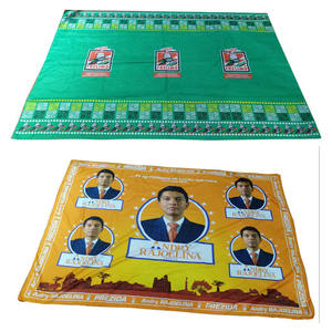 2020 Campaña electoral Diseños de vestido Kanga para tela de algodón con estampado africano para el voto de Zambia - Product Image 4
