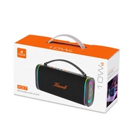 Enceinte Bluetooth Portable Sans Fil 10W, Batterie 1800mAh, Lumière RGB, Prise en Charge Carte TF, Logo OEM, Vente en Gros B2B, En Stock
