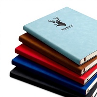 Ensemble cadeau de journal d'affaires de luxe personnalisable, carnet A4, logo personnalisé, couverture en cuir, papier de qualité supérieure, UV, 100 feuilles