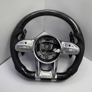 Volant en fibre de carbone personnalisé pour Mercedes <span class=keywords><strong>Maybach</strong></span> S580 <span class=keywords><strong>S560</strong></span> S600 Classe S W222 W223 Classe C Design sportif Haute qualité - Product Image 3