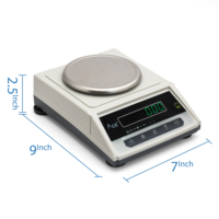 Balance de précision numérique Ace pour bijoux en or, capacité 600g, précision 10mg, batterie 6V, plateforme en acier inoxydable
