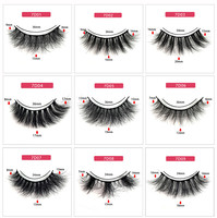 Vente en gros 7D 12-22mm moelleux fausse soie cils luxe 100% vrais cils de vison style naturel 3D vendeur en vrac cils