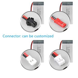 แบตเตอรี่ลิเธียมไอออนโพลิเมอร์แบบชาร์จได้ <span class=keywords><strong>3</strong></span>.7V 1600mah รุ่น 853465 พร้อมหัวต่อ SM สำหรับโดรนของเล่นบังคับวิทยุ X5C X5SW ขายดี - Product Image 4