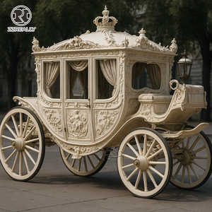Chariot de mariage électrique de style européen, chariot royal de style classique tiré par des chevaux, nouveau modèle, à <span class=keywords><strong>vendre</strong></span> - Product Image 3