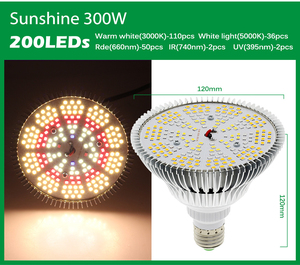 ई-27 के उगने वाले बल्ब पूर्ण स्पेक्ट्रम-उव सूर्य के सूर्य के प्रकाश के इनडोर प्रकाश में उगाई जाती है जो प्रकाश के पौधे लगाए जाते हैं। - Product Image 3