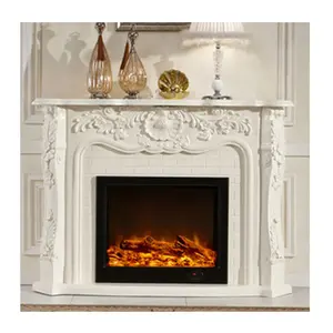 Boton stone casa chinês fabricante luxuoso esculpido à mão fogo mantel interior decoração de mármore