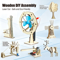Kit de Experimentos Científicos de Madera para Hacerlo Tú Mismo, Juego de Modelos Educativos, Juguete de Manualidades STEM para Niños y Estudiantes