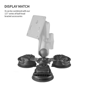 VINmounts AL Triple Suction Cup Windshield Bracket Dashboard Window Mount Suction Cup Base for Car <b>Tablet</b> Holder VIN-C-016-AL - Product Image 4