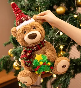 CE/ASTM OEM 2024 Christmas High Quality Teddy Bear Plush Toys Customized Stuffed Animals Toys Room Decoration Pluschtier